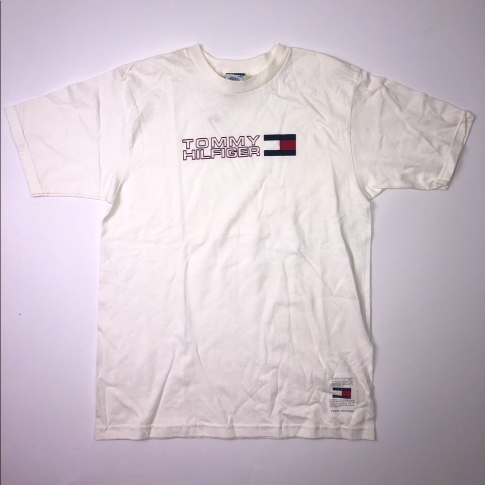 Vintage Tommy Hilfiger Tee In White Size Large NWT